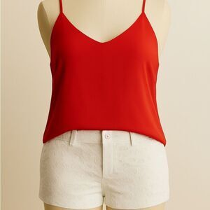 Lilly Pulitzer White Denim Shorts – Size 2 – Eyelet Detail